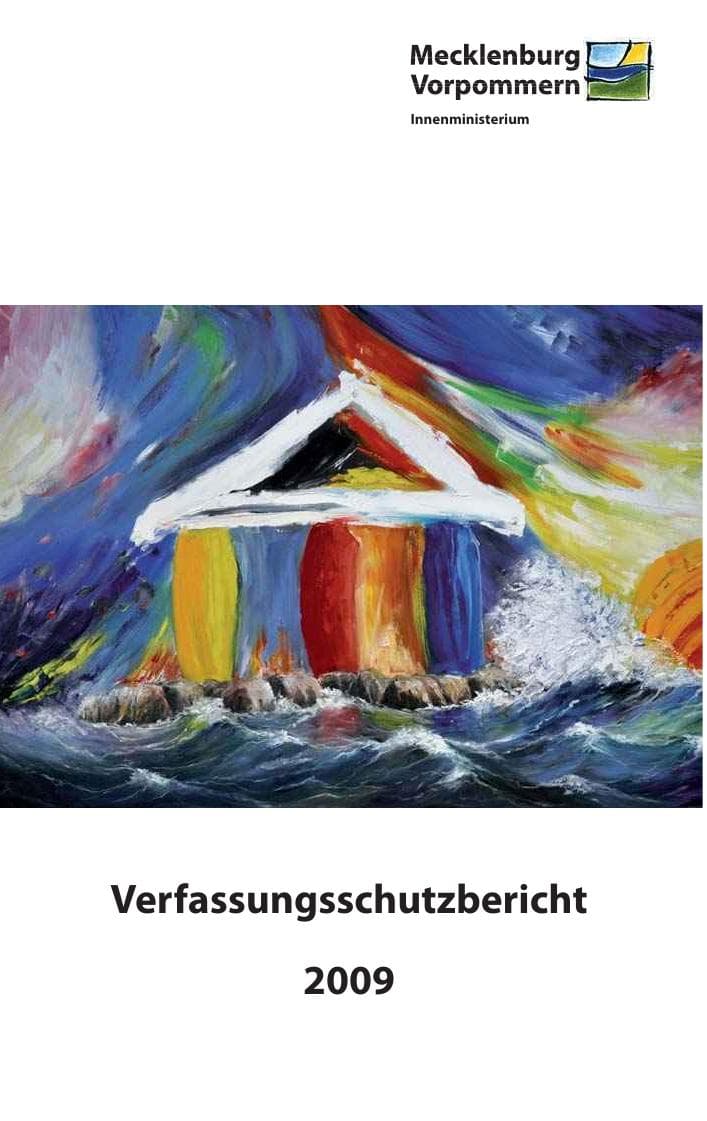 Seite 1 des Verfassungsschutzbericht 2009 Mecklenburg-Vorpommern