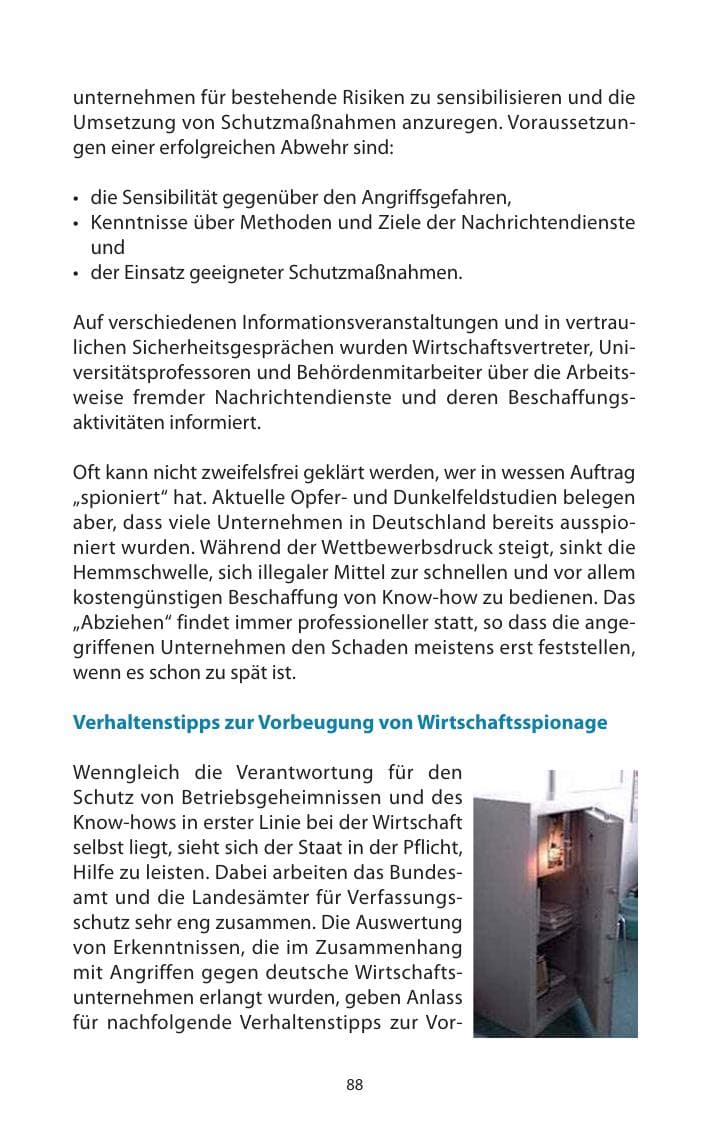 Seite 89 des Verfassungsschutzbericht 2009 Mecklenburg-Vorpommern