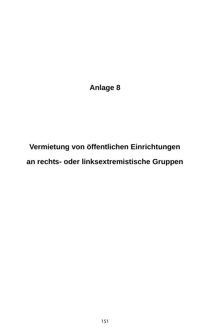 Seite 152 des Verfassungsschutzbericht 2010 Mecklenburg-Vorpommern