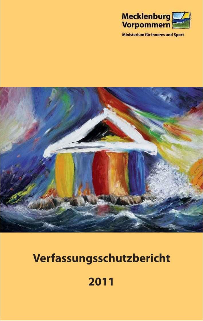Seite 1 des Verfassungsschutzbericht 2011 Mecklenburg-Vorpommern