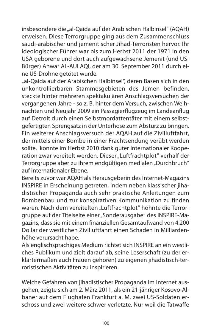 Seite 102 des Verfassungsschutzbericht 2011 Mecklenburg-Vorpommern