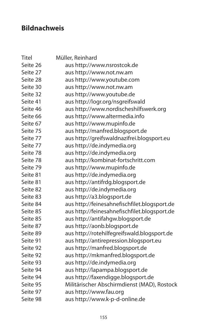 Seite 157 des Verfassungsschutzbericht 2011 Mecklenburg-Vorpommern