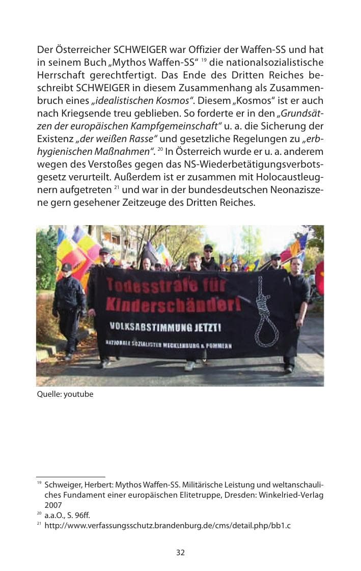 Seite 34 des Verfassungsschutzbericht 2011 Mecklenburg-Vorpommern