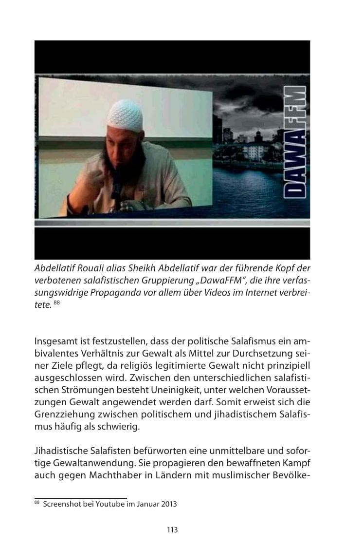 Seite 115 des Verfassungsschutzbericht 2013 Mecklenburg-Vorpommern