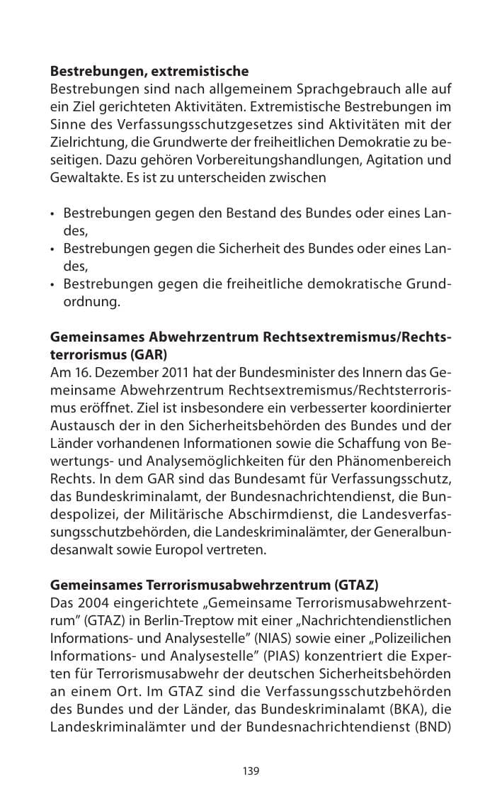 Seite 141 des Verfassungsschutzbericht 2013 Mecklenburg-Vorpommern