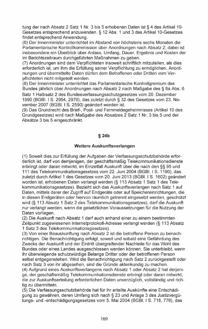 Seite 171 des Verfassungsschutzbericht 2013 Mecklenburg-Vorpommern