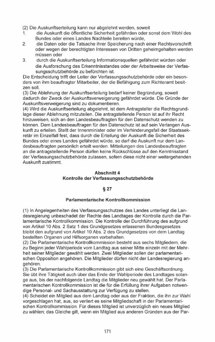 Seite 173 des Verfassungsschutzbericht 2013 Mecklenburg-Vorpommern