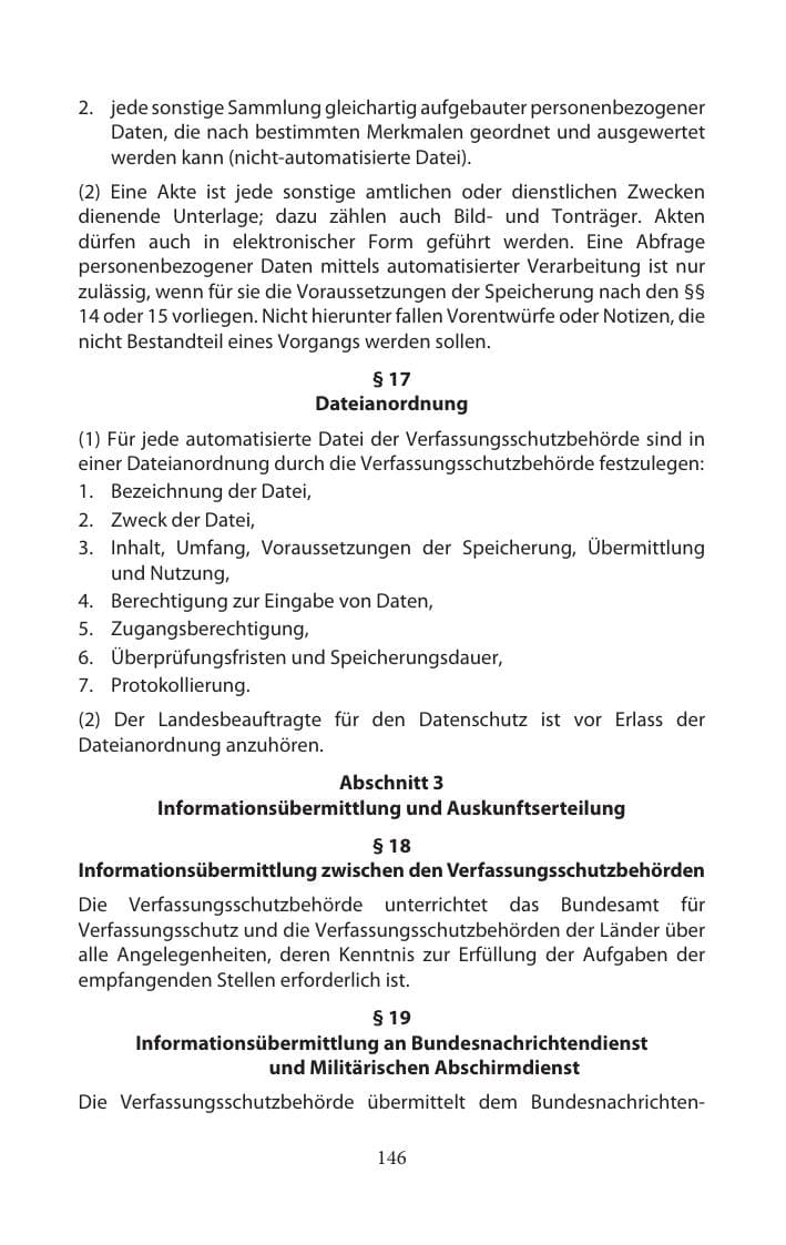 Seite 146 des Verfassungsschutzbericht 2014 Mecklenburg-Vorpommern
