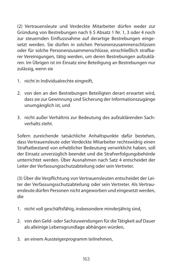 Seite 163 des Verfassungsschutzbericht 2015 Mecklenburg-Vorpommern