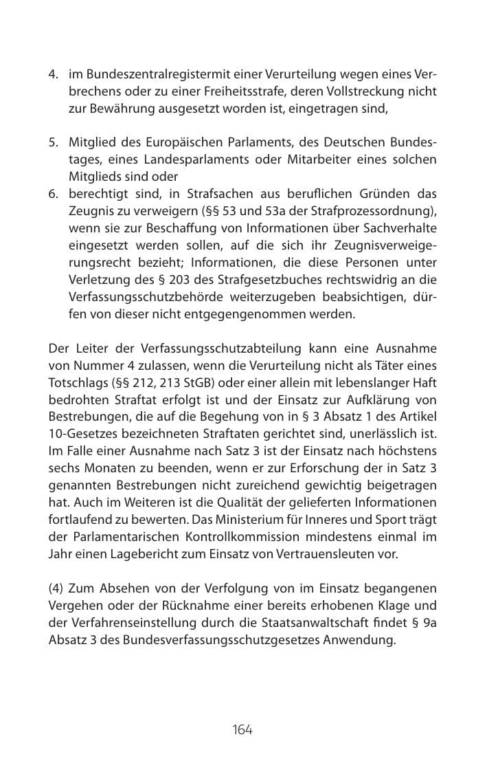 Seite 164 des Verfassungsschutzbericht 2015 Mecklenburg-Vorpommern