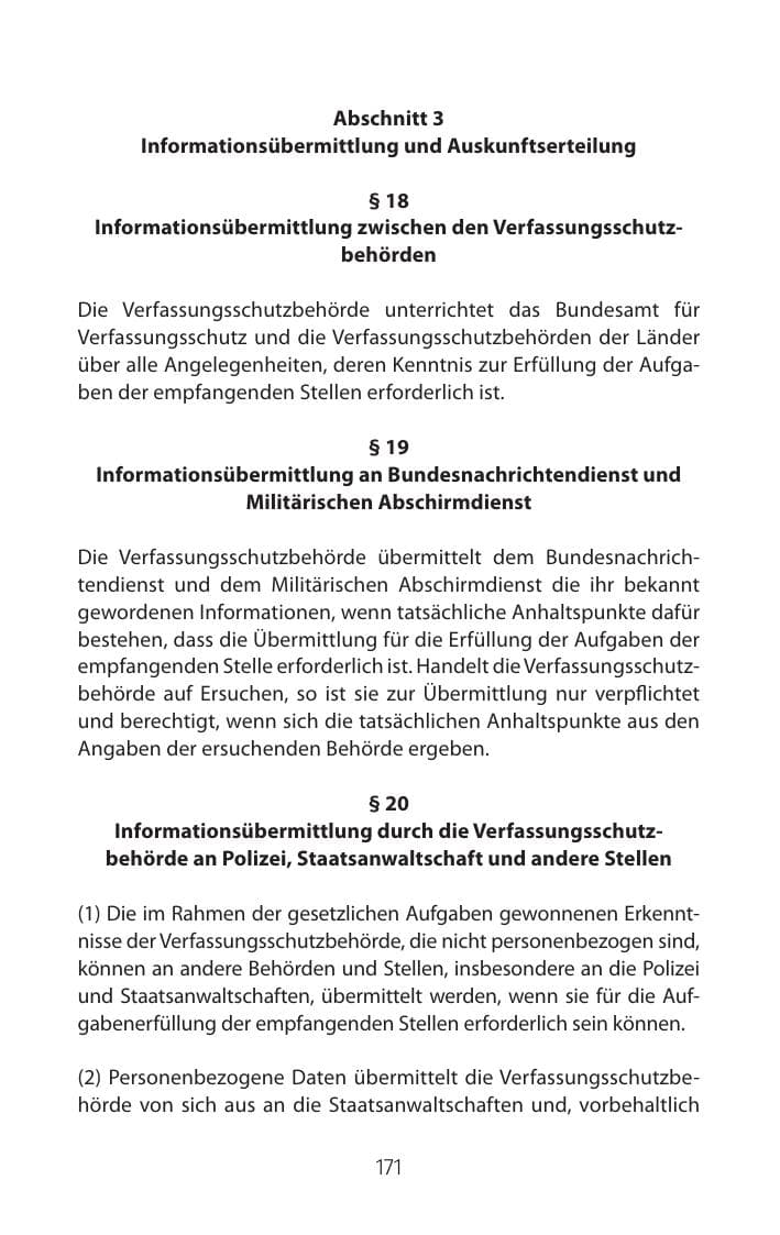 Seite 171 des Verfassungsschutzbericht 2015 Mecklenburg-Vorpommern