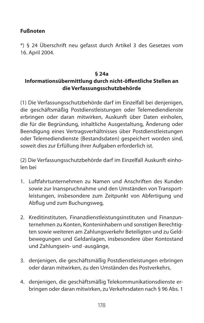 Seite 178 des Verfassungsschutzbericht 2015 Mecklenburg-Vorpommern