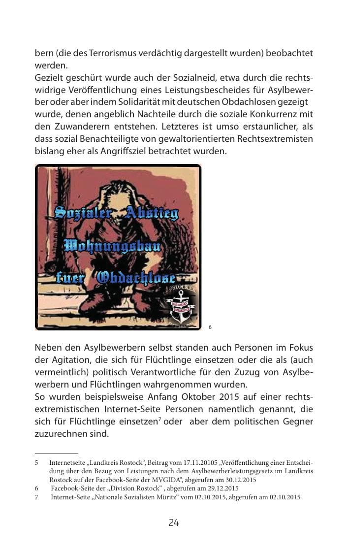 Seite 24 des Verfassungsschutzbericht 2015 Mecklenburg-Vorpommern