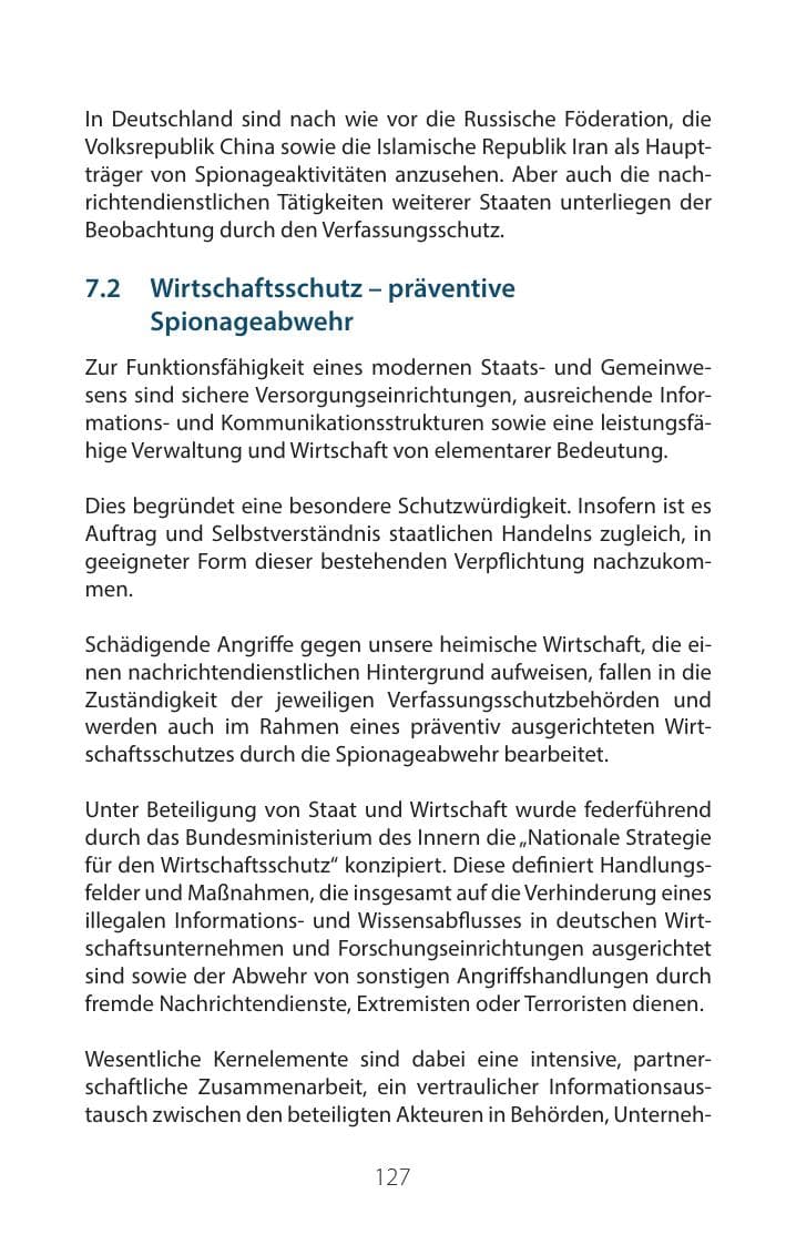 Seite 126 des Verfassungsschutzbericht 2016 Mecklenburg-Vorpommern