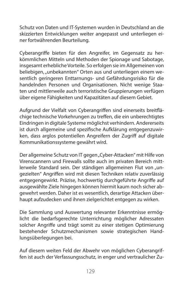 Seite 128 des Verfassungsschutzbericht 2016 Mecklenburg-Vorpommern