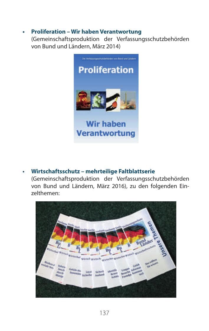Seite 136 des Verfassungsschutzbericht 2016 Mecklenburg-Vorpommern