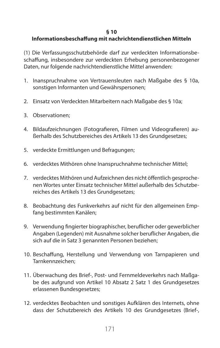 Seite 170 des Verfassungsschutzbericht 2016 Mecklenburg-Vorpommern