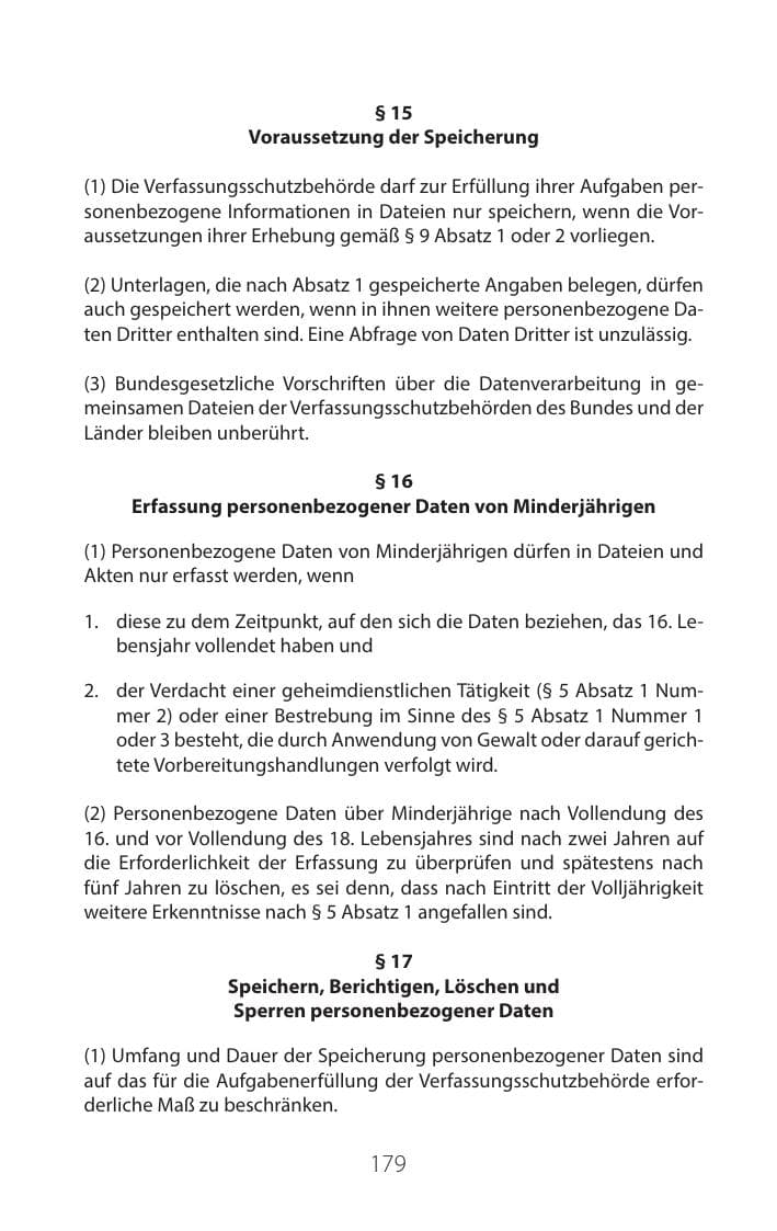 Seite 178 des Verfassungsschutzbericht 2016 Mecklenburg-Vorpommern