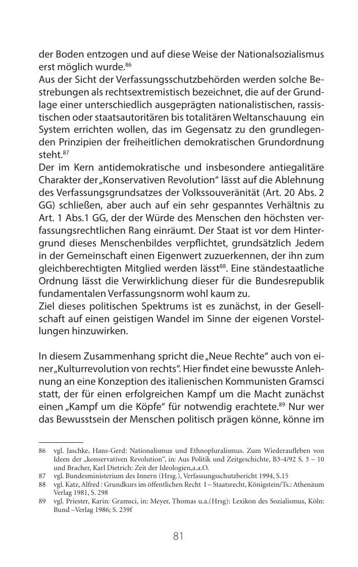 Seite 80 des Verfassungsschutzbericht 2016 Mecklenburg-Vorpommern