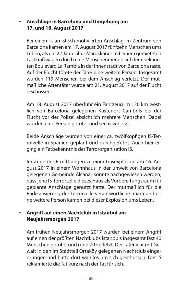 Seite 107 des Verfassungsschutzbericht 2017 Mecklenburg-Vorpommern