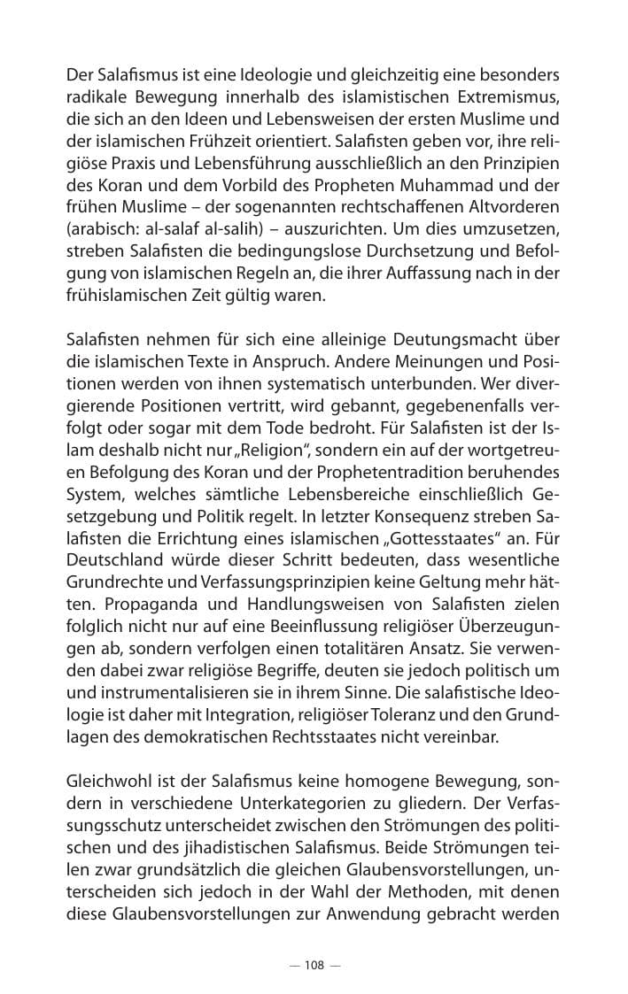 Seite 112 des Verfassungsschutzbericht 2017 Mecklenburg-Vorpommern