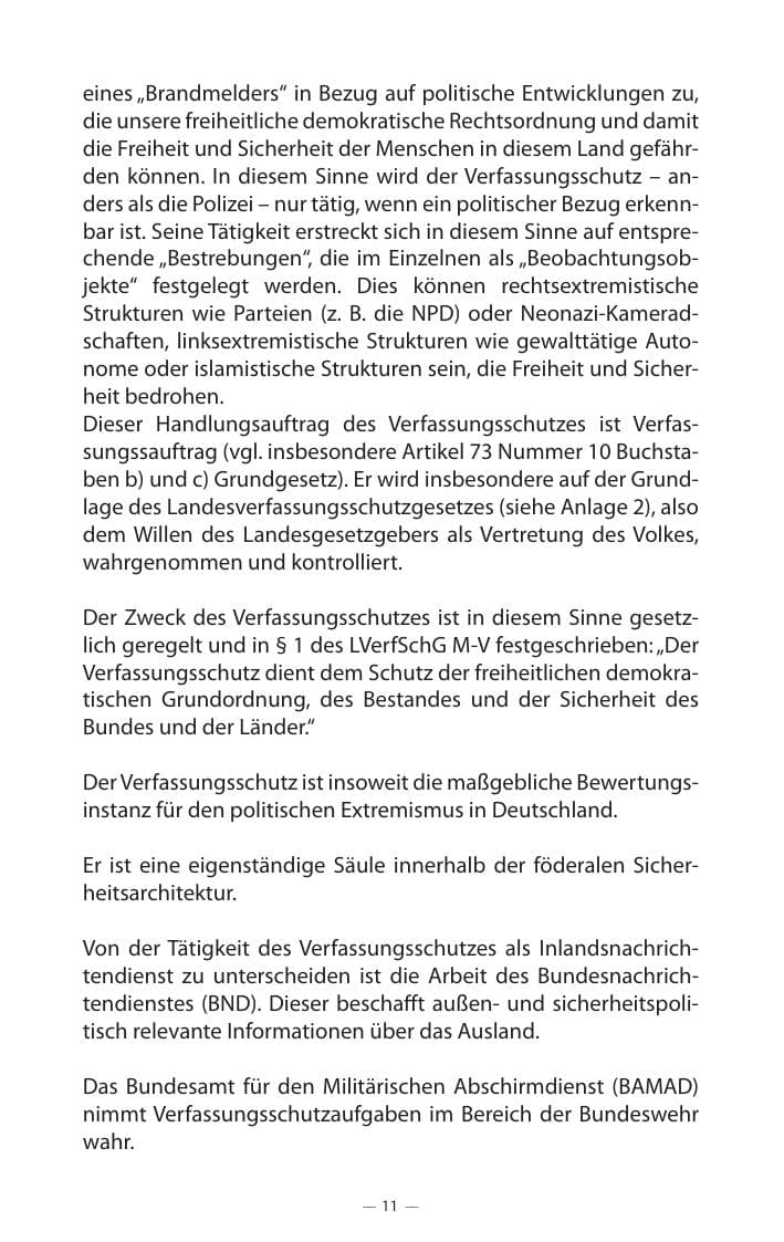 Seite 15 des Verfassungsschutzbericht 2017 Mecklenburg-Vorpommern