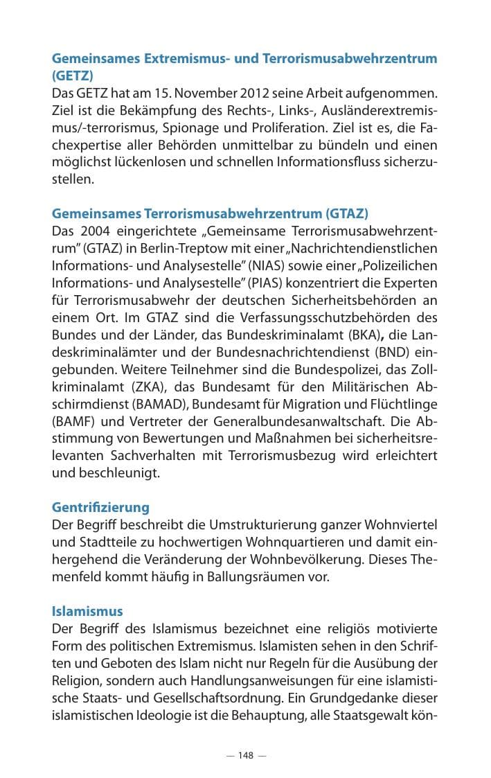 Seite 152 des Verfassungsschutzbericht 2017 Mecklenburg-Vorpommern