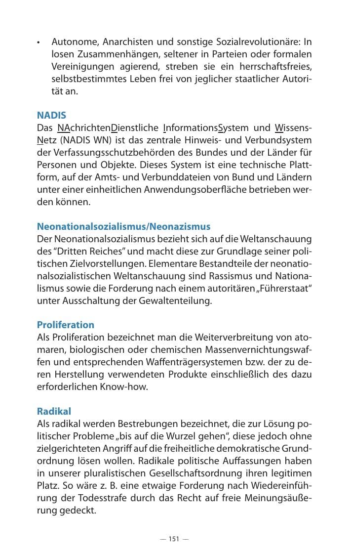 Seite 155 des Verfassungsschutzbericht 2017 Mecklenburg-Vorpommern