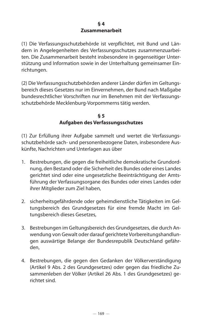 Seite 173 des Verfassungsschutzbericht 2017 Mecklenburg-Vorpommern