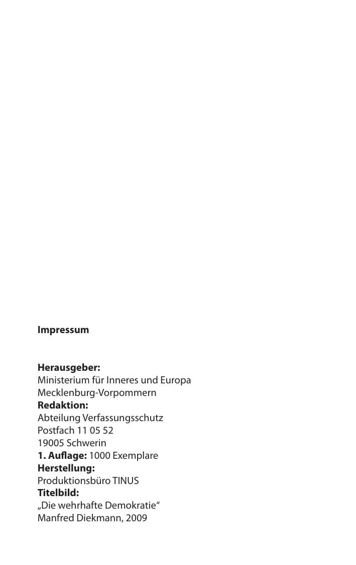 Seite 4 des Verfassungsschutzbericht 2017 Mecklenburg-Vorpommern