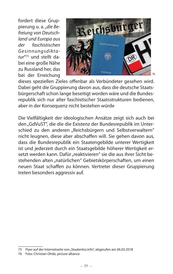 Seite 81 des Verfassungsschutzbericht 2017 Mecklenburg-Vorpommern