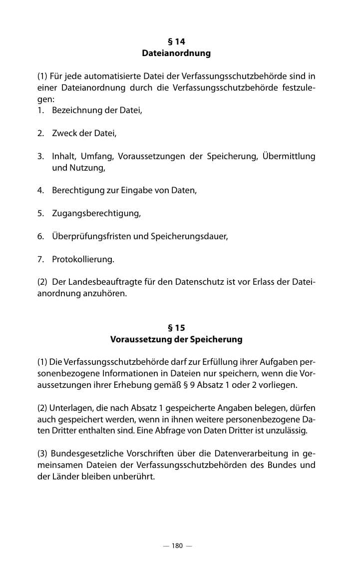 Seite 184 des Verfassungsschutzbericht 2018 Mecklenburg-Vorpommern