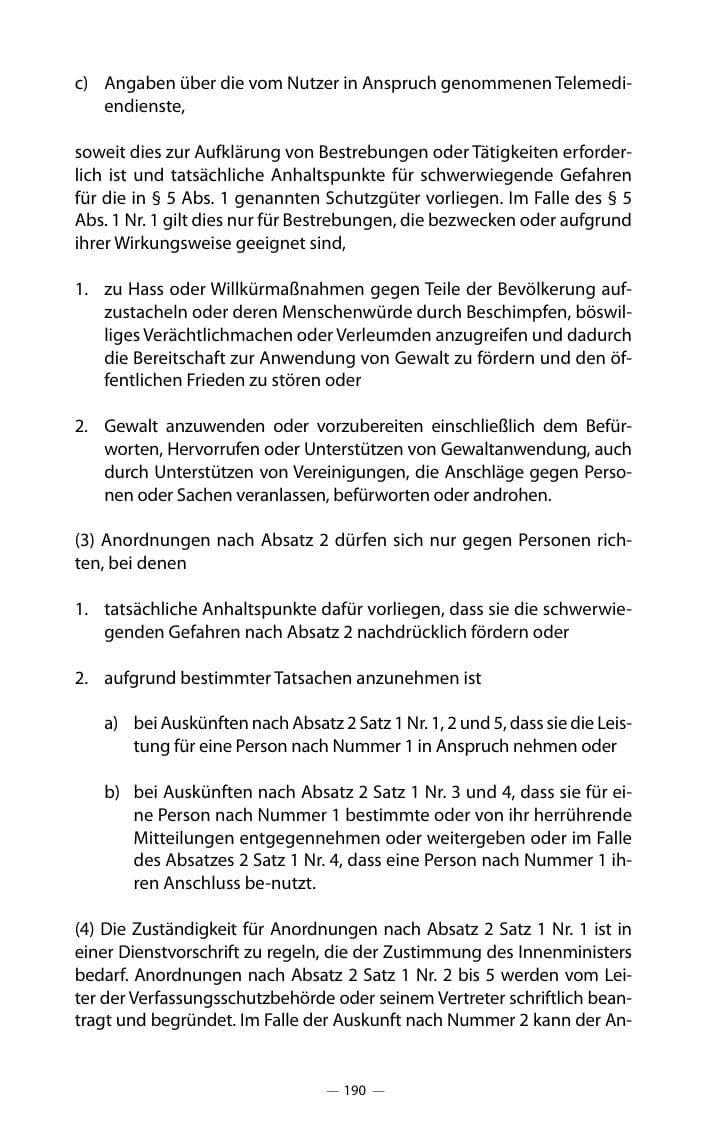 Seite 194 des Verfassungsschutzbericht 2018 Mecklenburg-Vorpommern