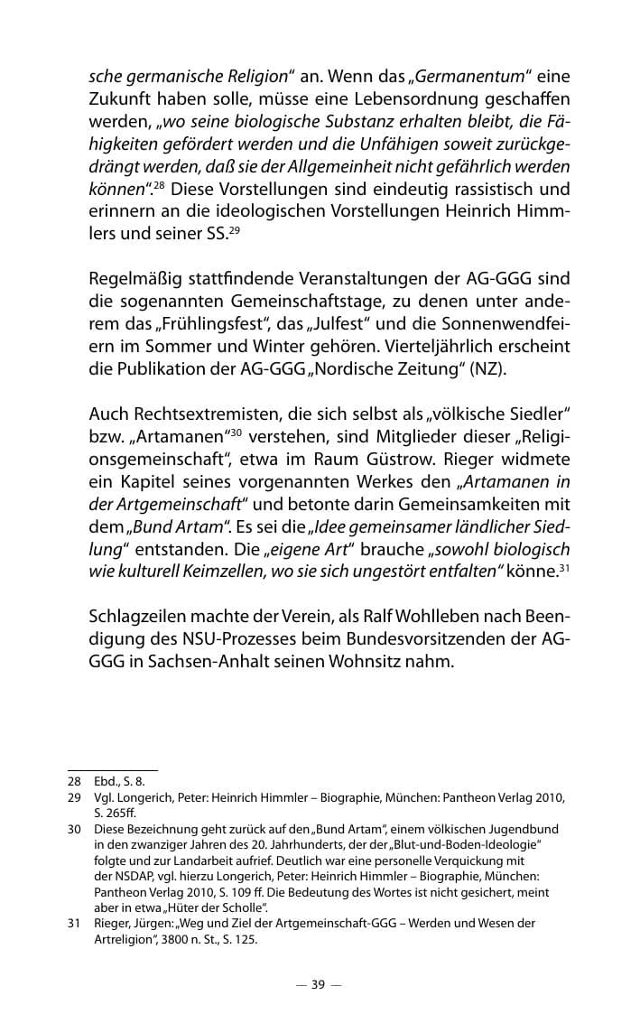 Seite 43 des Verfassungsschutzbericht 2018 Mecklenburg-Vorpommern