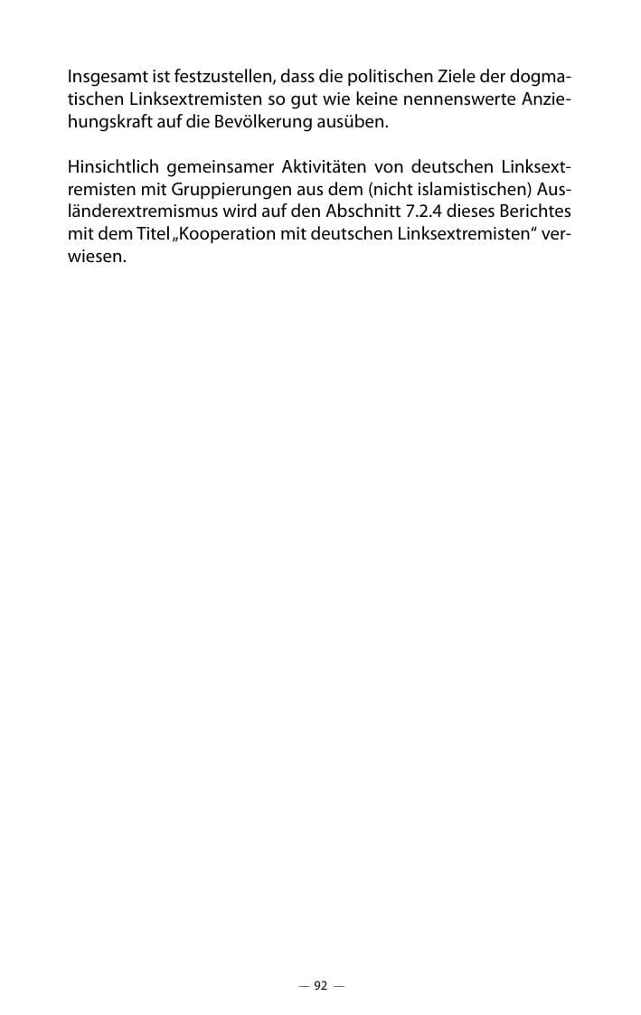 Seite 96 des Verfassungsschutzbericht 2018 Mecklenburg-Vorpommern