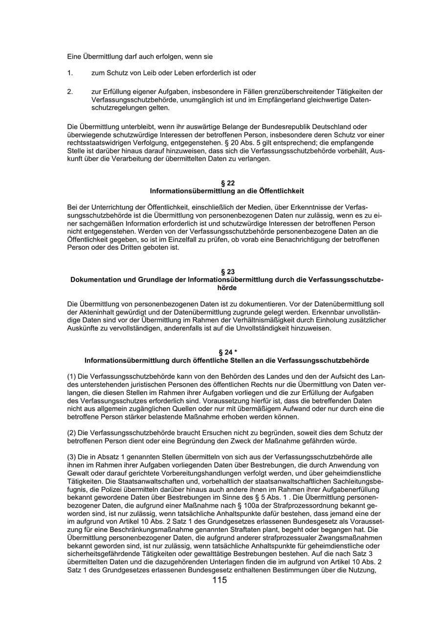 Seite 118 des Verfassungsschutzbericht 2019 Mecklenburg-Vorpommern