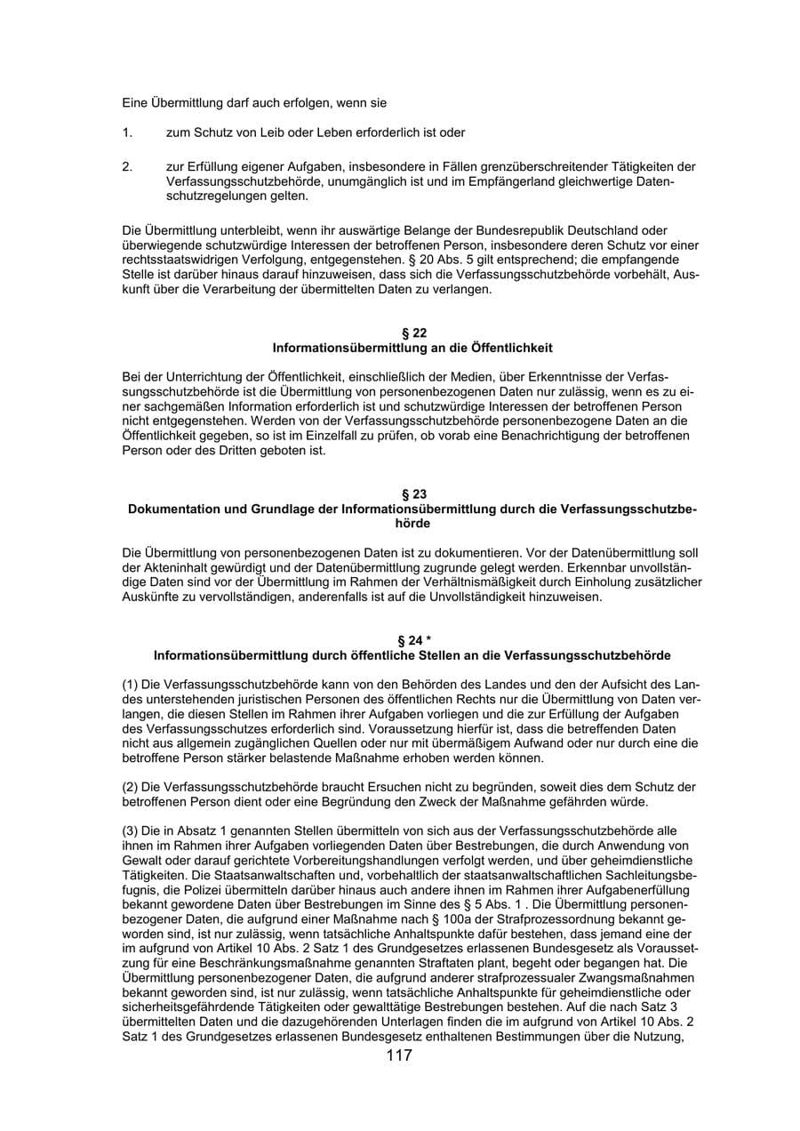 Seite 119 des Verfassungsschutzbericht 2020 Mecklenburg-Vorpommern