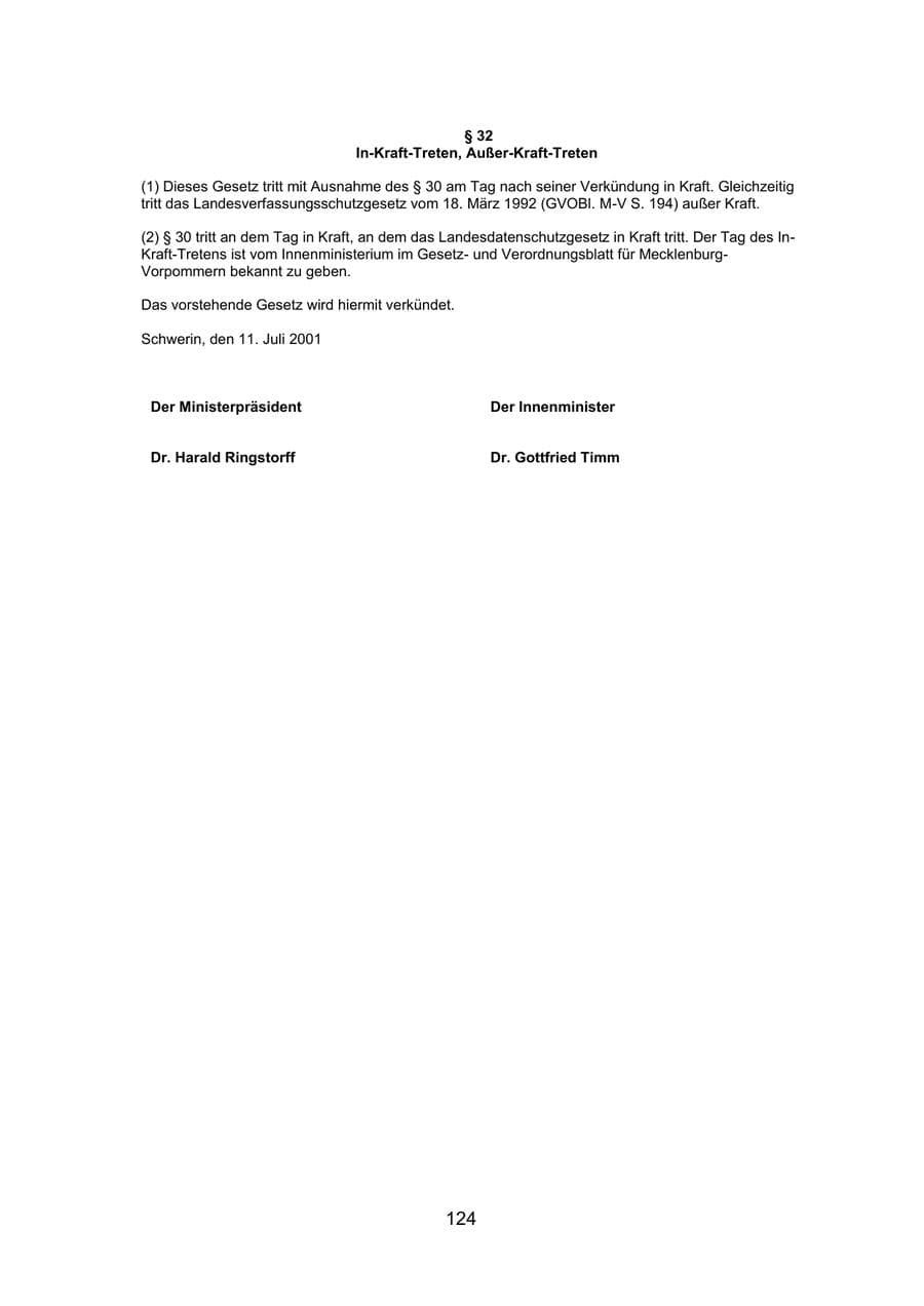 Seite 126 des Verfassungsschutzbericht 2020 Mecklenburg-Vorpommern