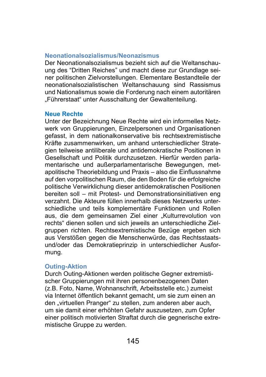 Seite 149 des Verfassungsschutzbericht 2021 Mecklenburg-Vorpommern
