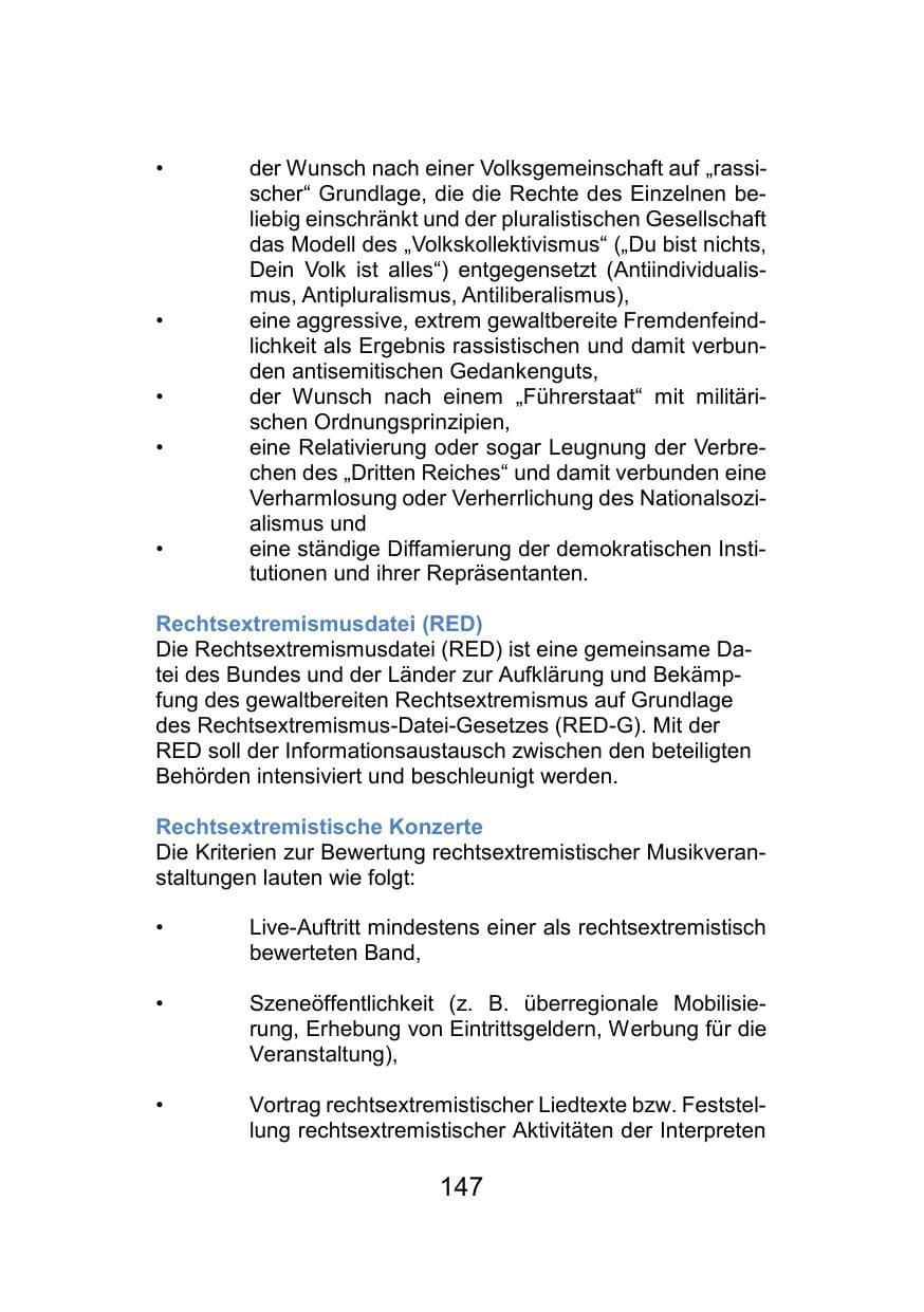 Seite 151 des Verfassungsschutzbericht 2021 Mecklenburg-Vorpommern