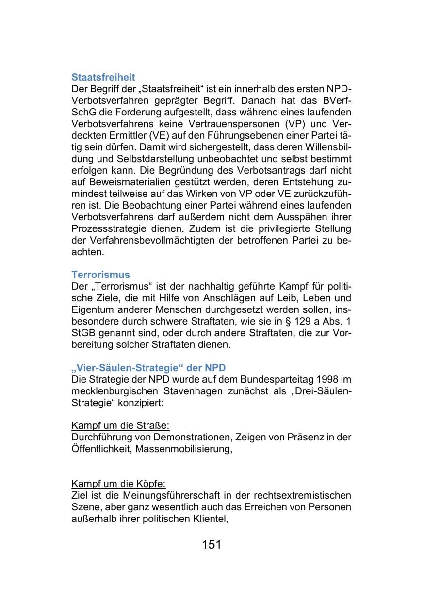 Seite 155 des Verfassungsschutzbericht 2021 Mecklenburg-Vorpommern