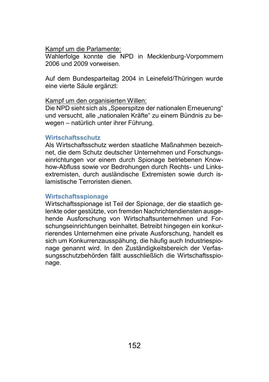 Seite 156 des Verfassungsschutzbericht 2021 Mecklenburg-Vorpommern