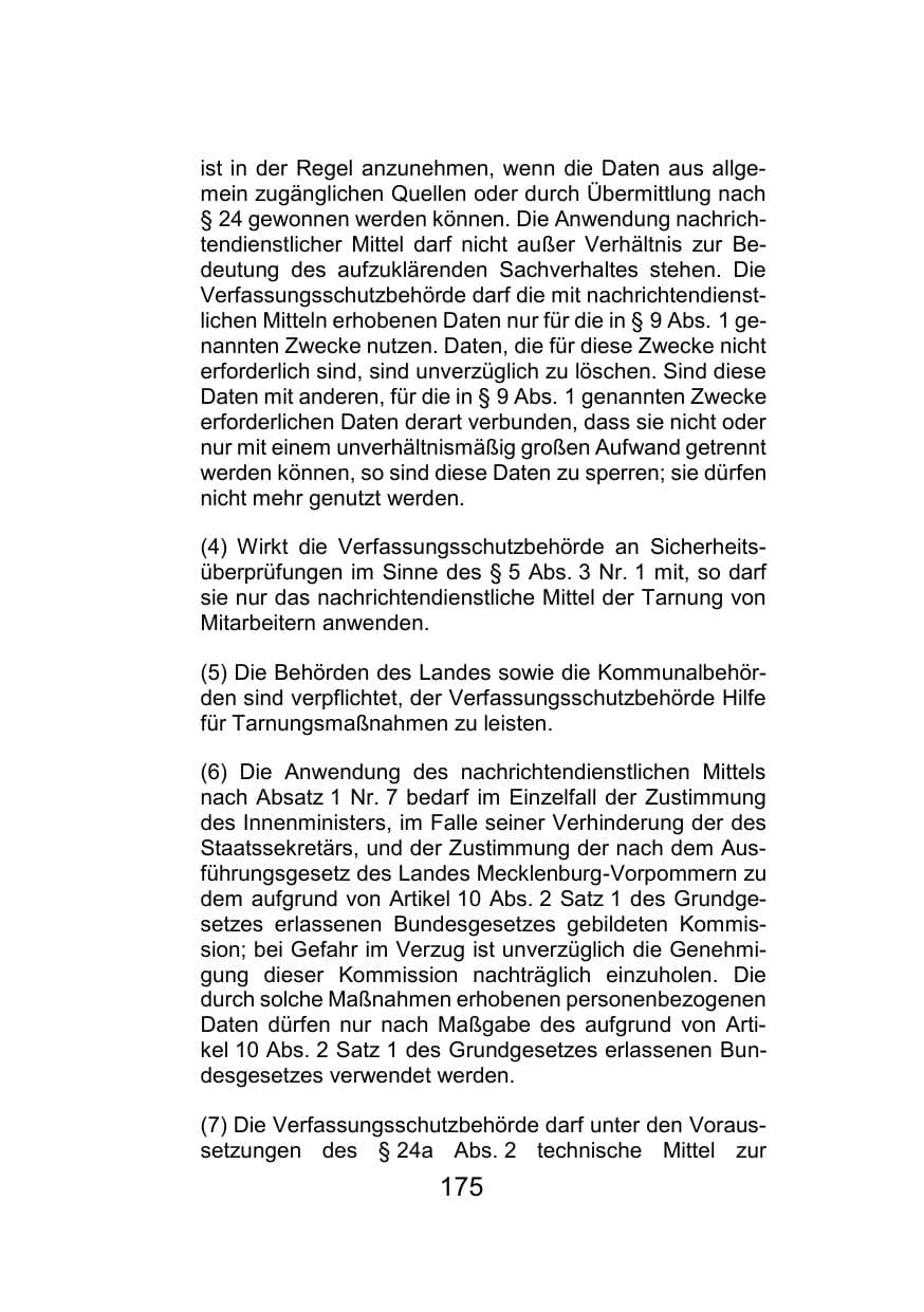 Seite 179 des Verfassungsschutzbericht 2021 Mecklenburg-Vorpommern