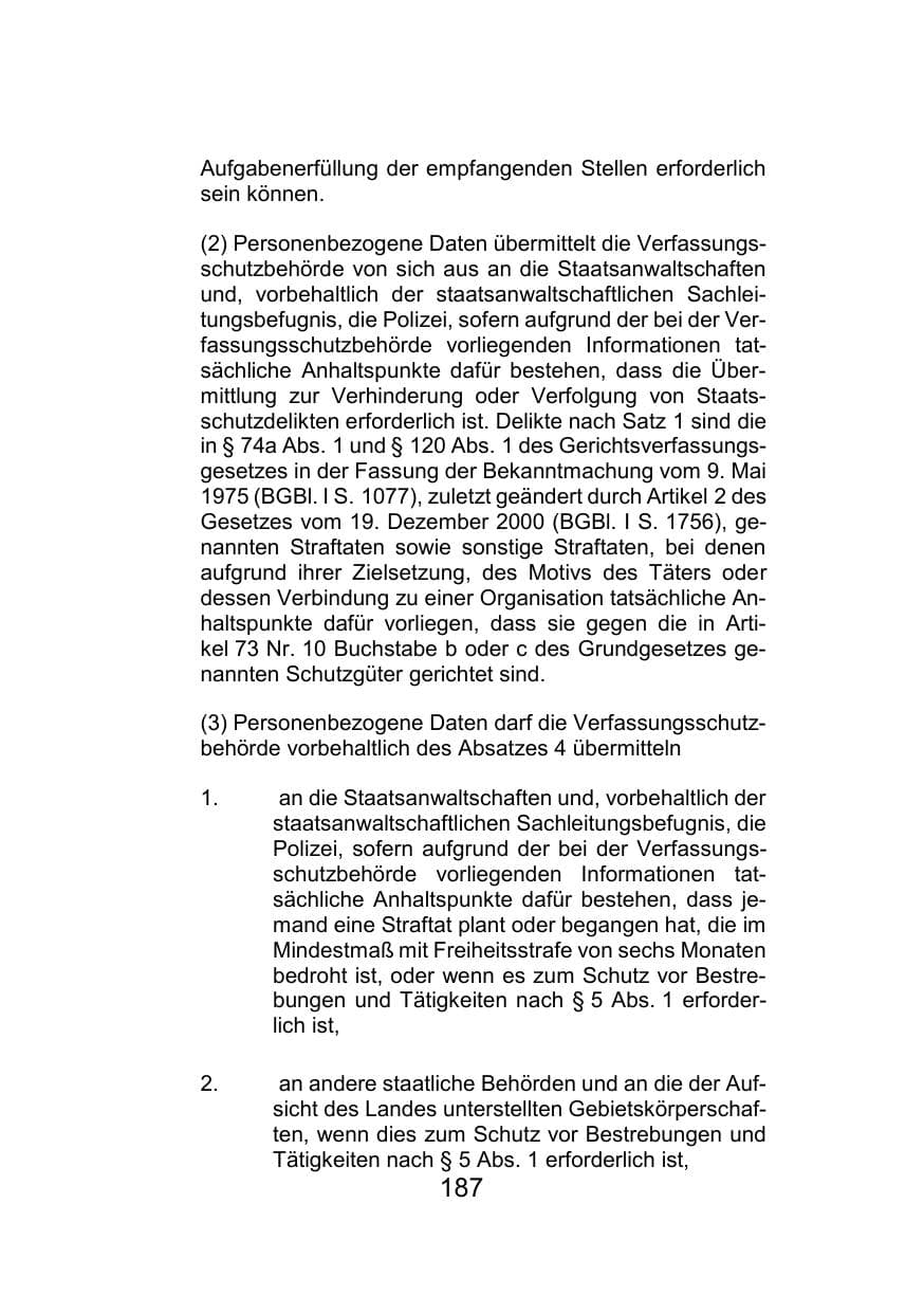 Seite 191 des Verfassungsschutzbericht 2021 Mecklenburg-Vorpommern