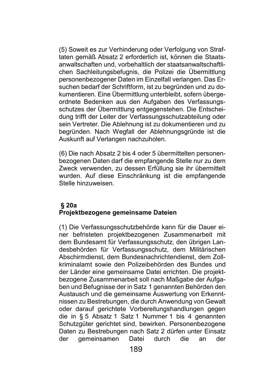 Seite 193 des Verfassungsschutzbericht 2021 Mecklenburg-Vorpommern