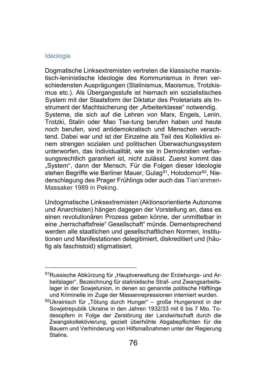 Seite 80 des Verfassungsschutzbericht 2021 Mecklenburg-Vorpommern