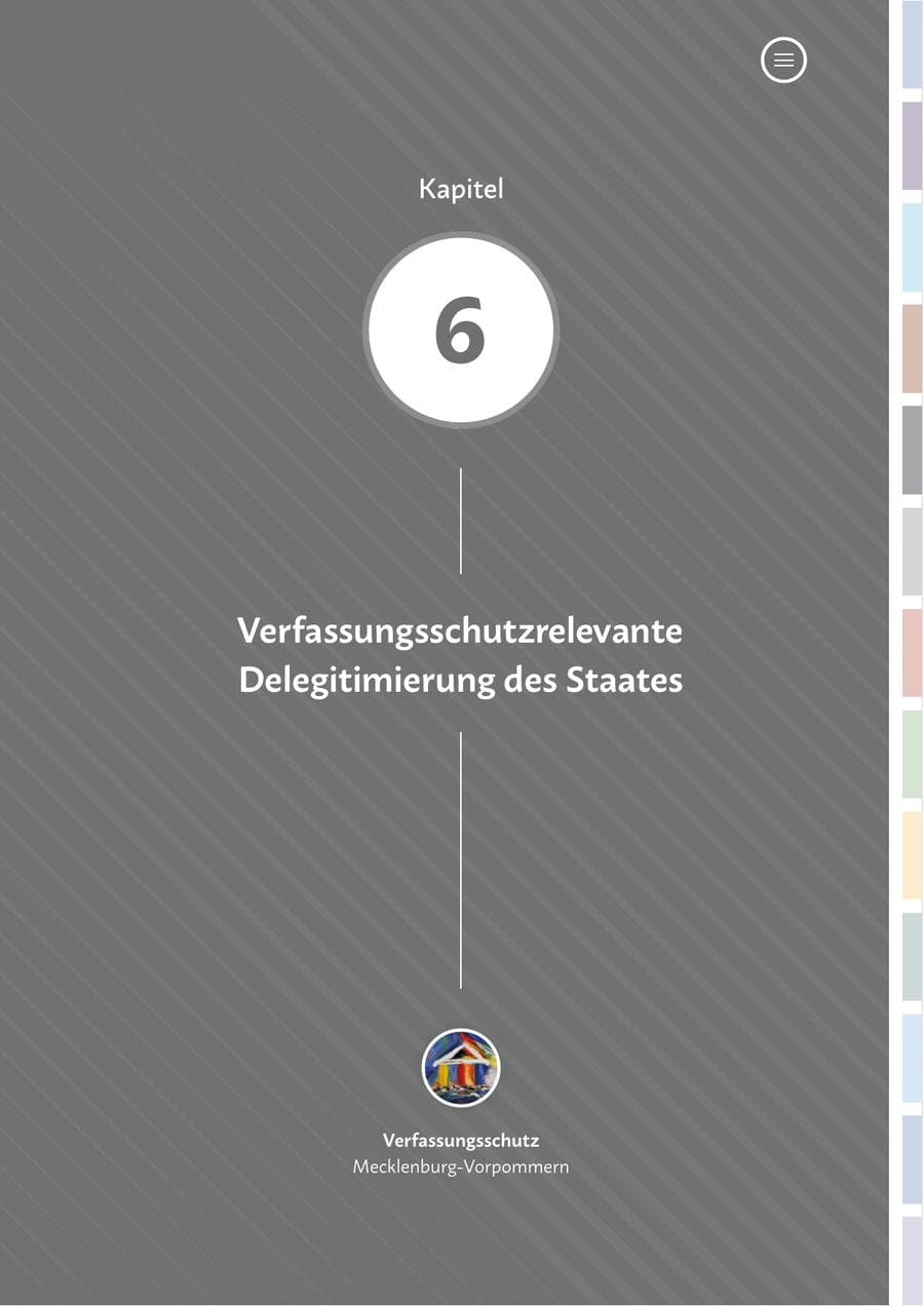 Seite 87 des Verfassungsschutzbericht 2024 Mecklenburg-Vorpommern