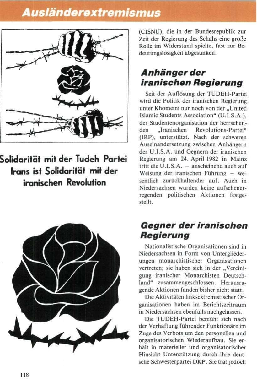 Seite 119 des Verfassungsschutzbericht 1984 Niedersachsen