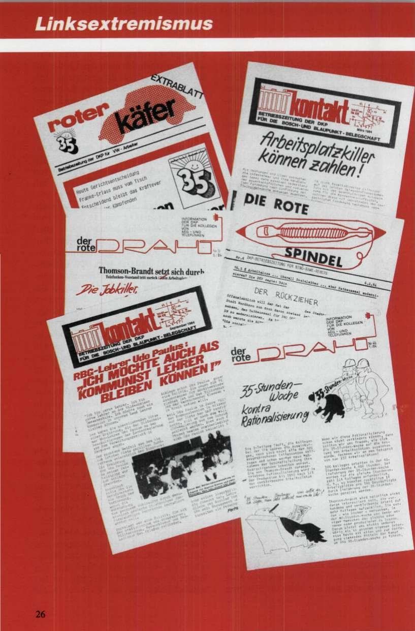 Seite 27 des Verfassungsschutzbericht 1984 Niedersachsen