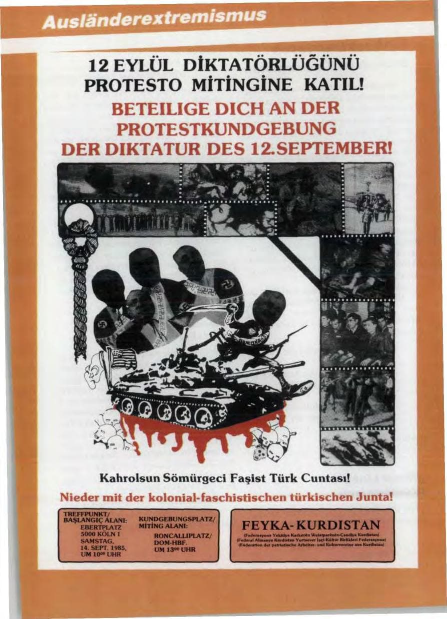 Seite 116 des Verfassungsschutzbericht 1985 Niedersachsen